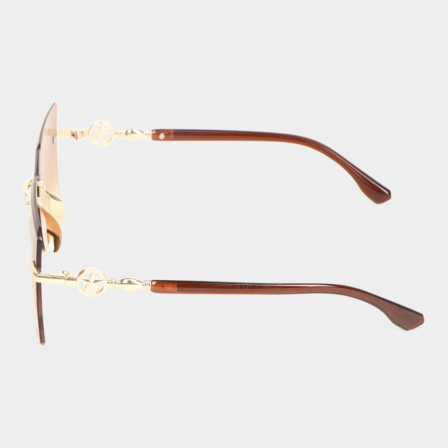 Women's Metal Gradient Rimless Sunglasses, , large image number null