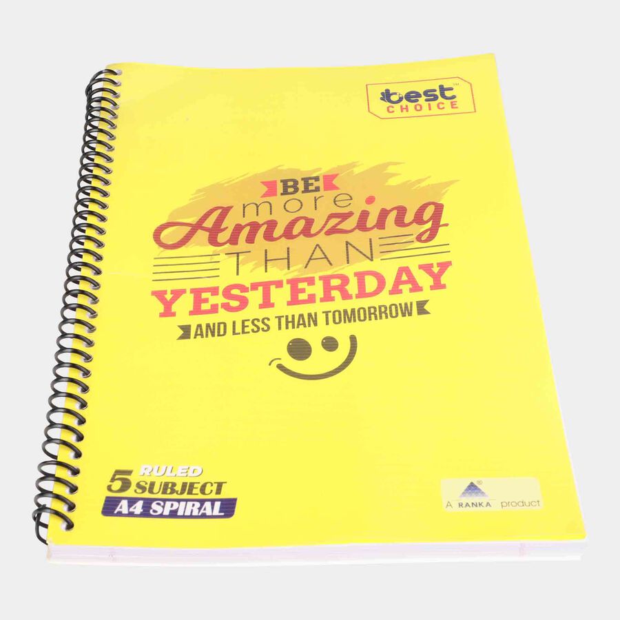 240 Page Ruled Spiral Notebook, , large image number null