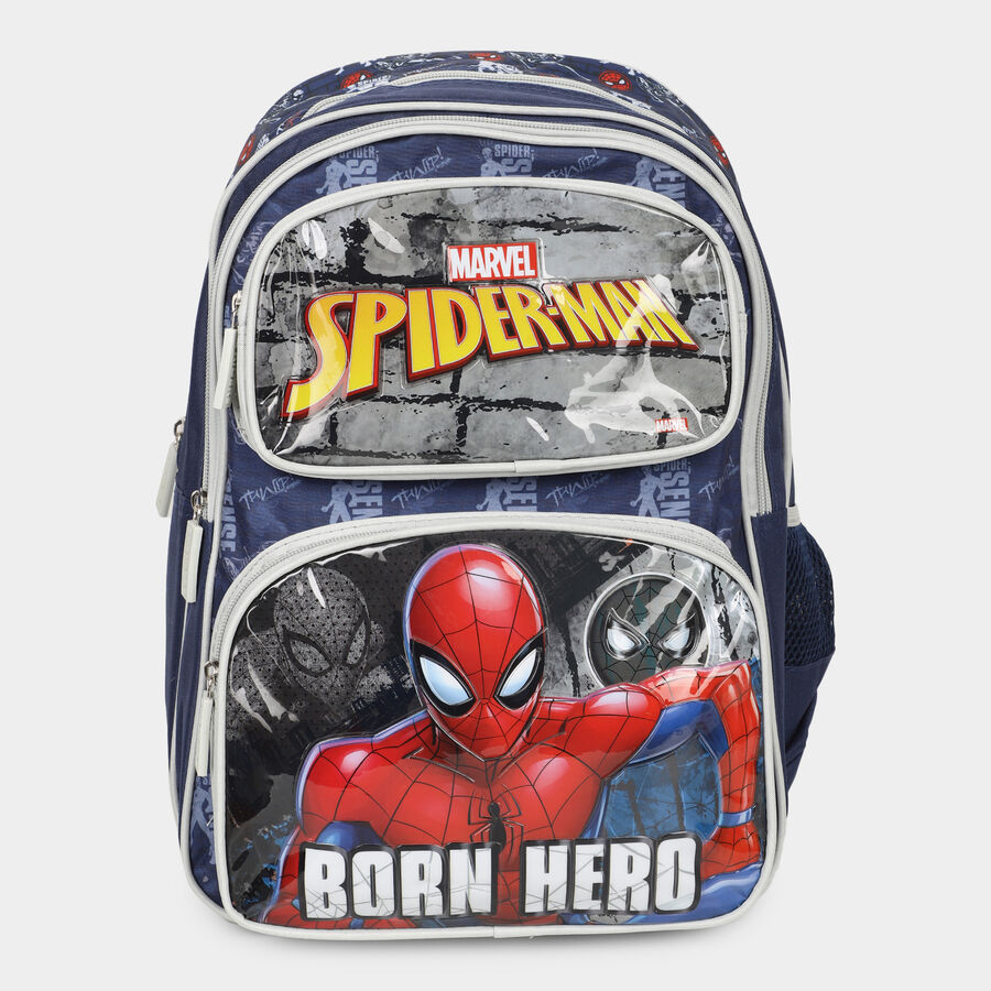 Spider Man Printed Fabric Backpack, , large