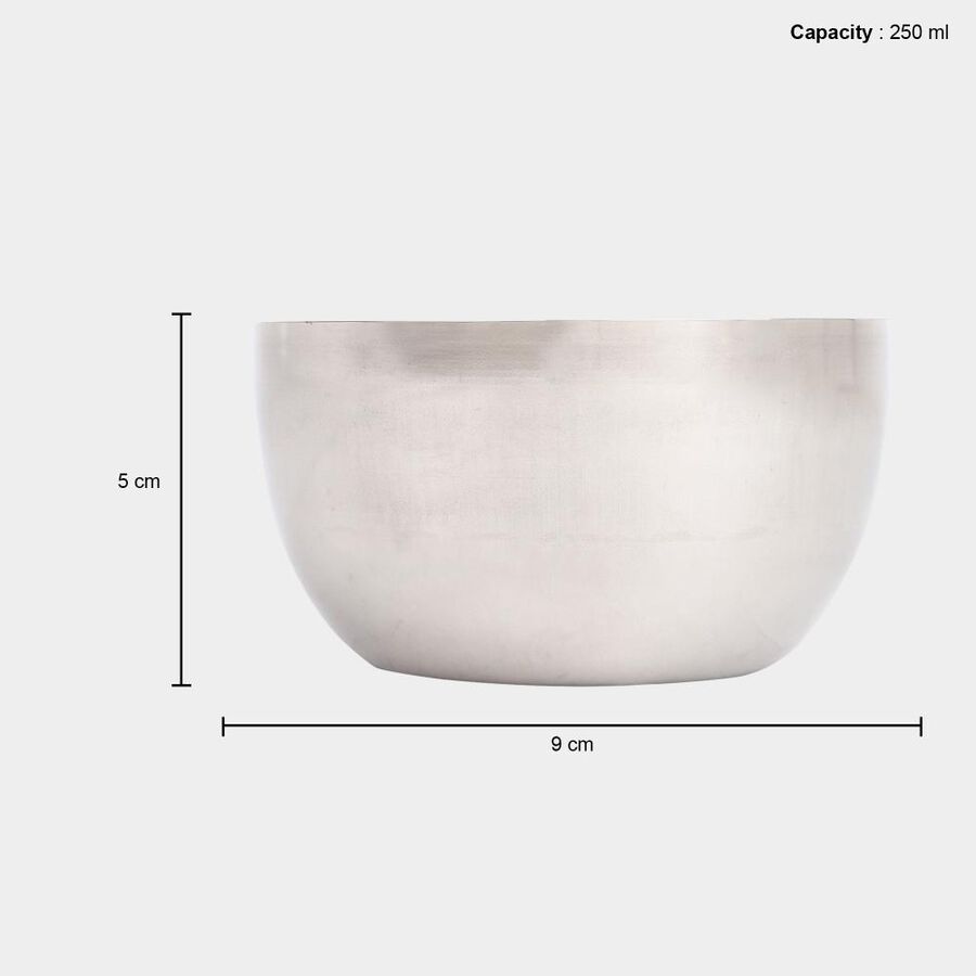 250 ml Stainless Steel Serving Bowl, 9 cm Dia., , large image number null