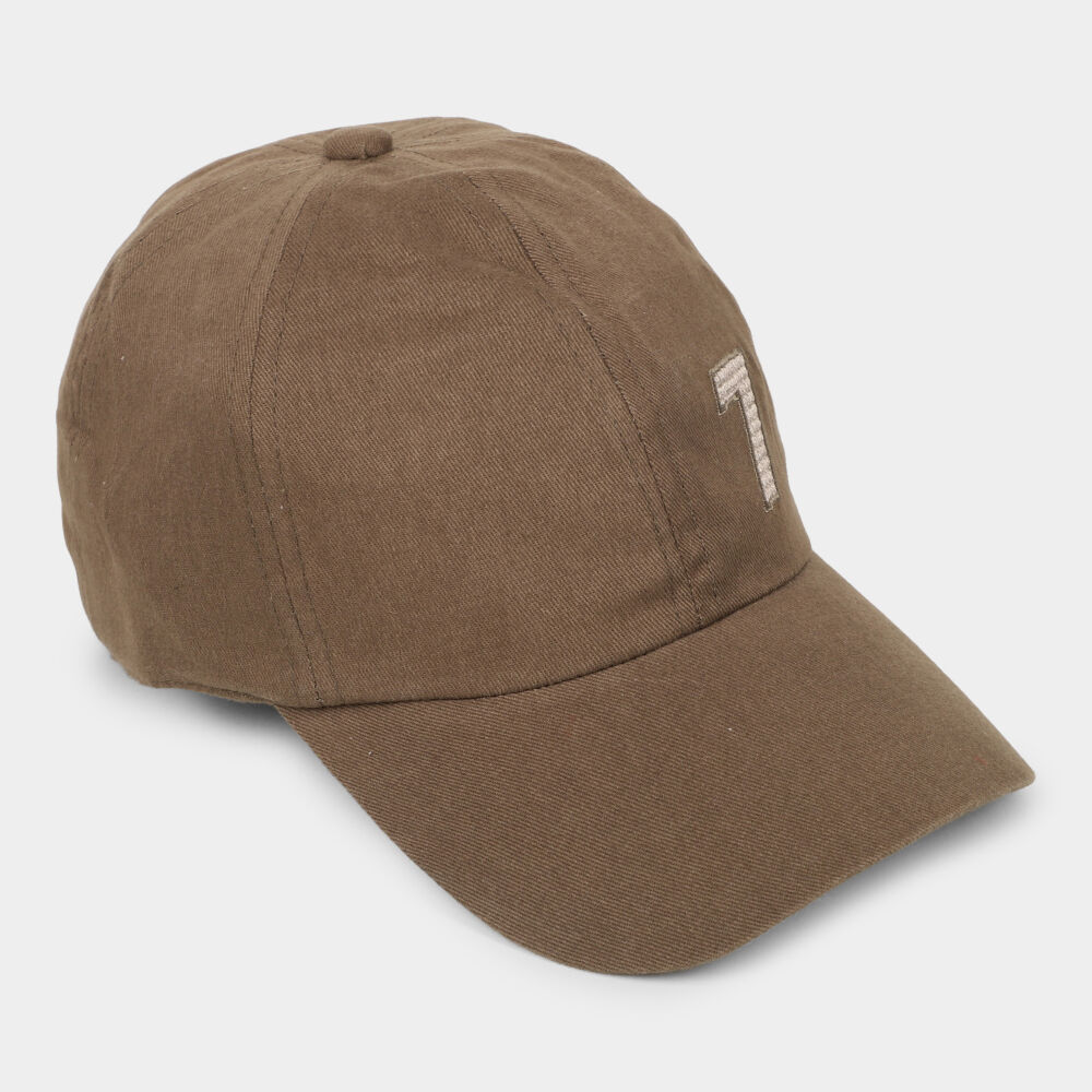 Men's Brown Cotton Cap