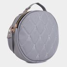 Women's Grey Polyurethane Sling Bag, , small image number null