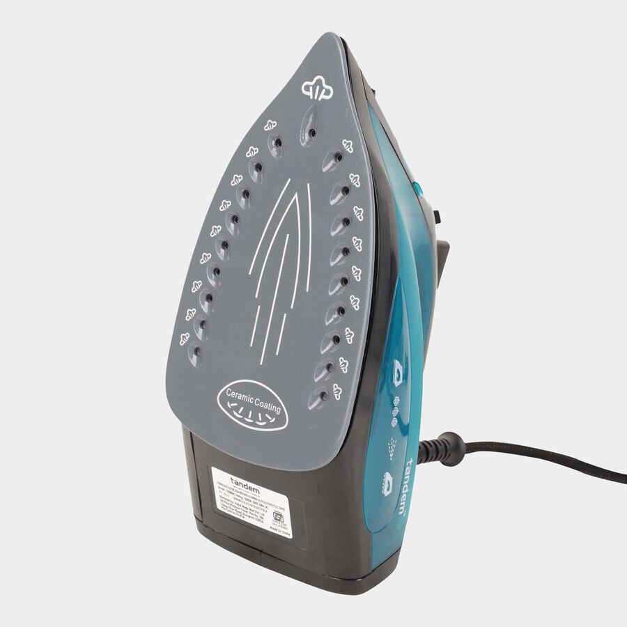 Tandem Plastic Steam Iron, Blue, 275 mm X 120 mm X 157 mm Vishal Mega
