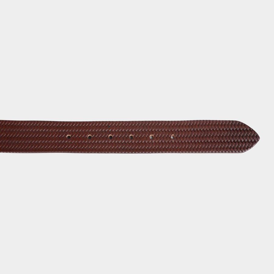 Men's Polyurethane Casual Belt, Size 32, Textured, , large image number null