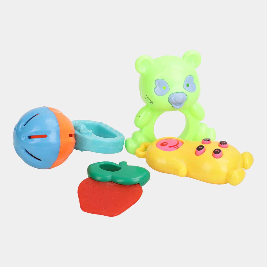 Baby Rattles, Set of 4(Colour/Design May Vary), , large image number null