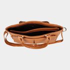 Women's Tan Polyurethane Tote Bag, , small image number null