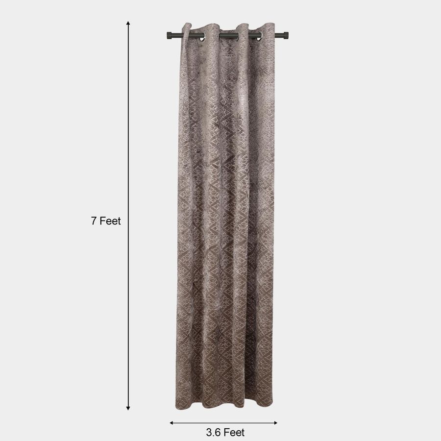 7ft. Grey Velvet Door Curtain, , large image number null