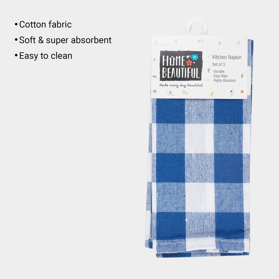 Cotton Kitchen Napkin Set of 3, , large image number null