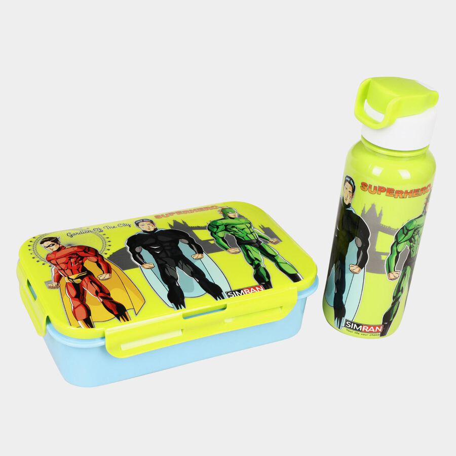 Plastic Lunch Box with Water Bottle, , large image number null