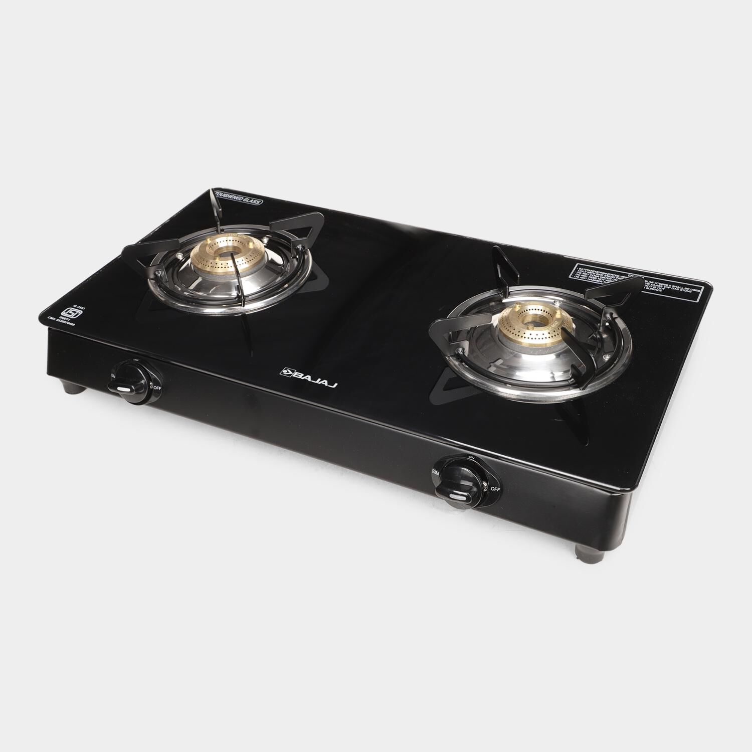 Bajaj 2 burner glass top gas stove price cheap