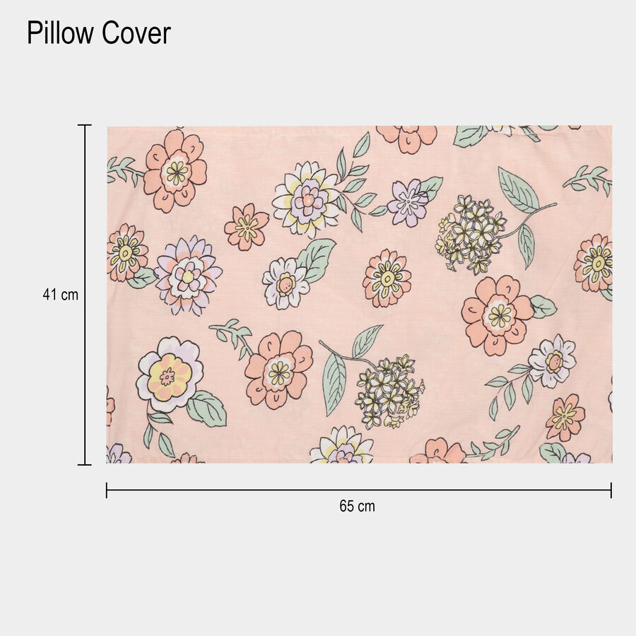 120 GSM Pink Polyester Double Bedsheet, , large image number null