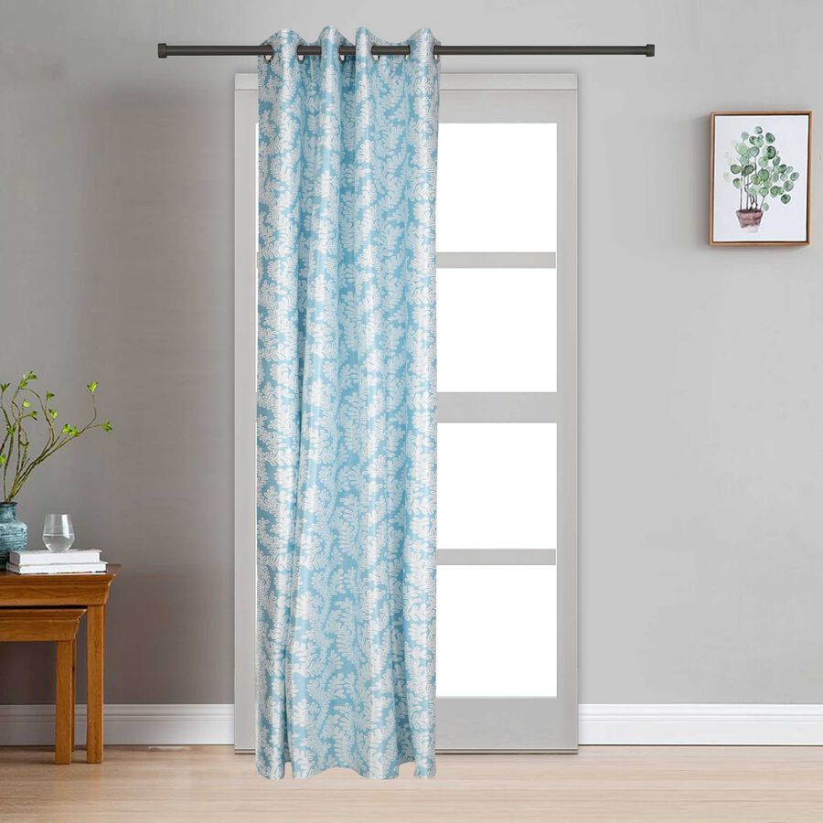 7ft. Dark Blue Microfiber Door Curtain, , large image number null