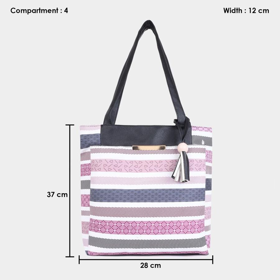 Women's Grey Polyurethane Hand Bag, , large image number null