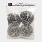 Stainless Steel Scrubber, Set of 4, , small image number null