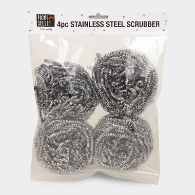 Stainless Steel Scrubber, Set of 4