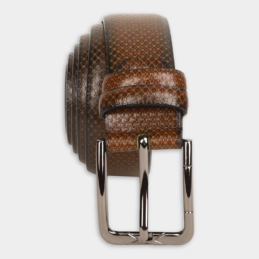 Men's Brown Polyurethane Casual Belt, , large image number null