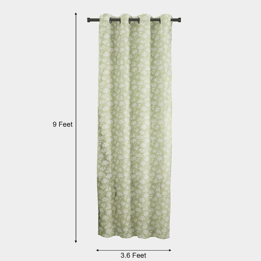 9ft. Light Green Microfiber Long Door Curtain, , large image number null