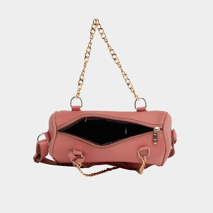 Women's Polyurethane Zipper Sling Bag, , large image number null