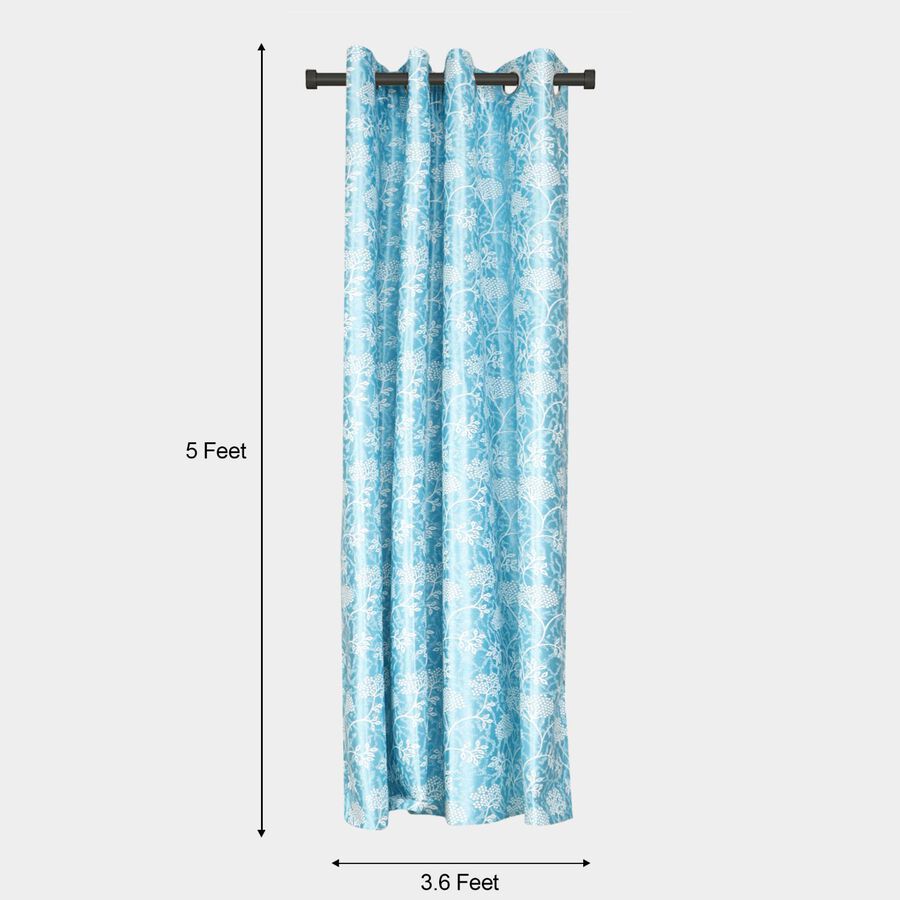5ft. Blue Window Curtain, , large image number null