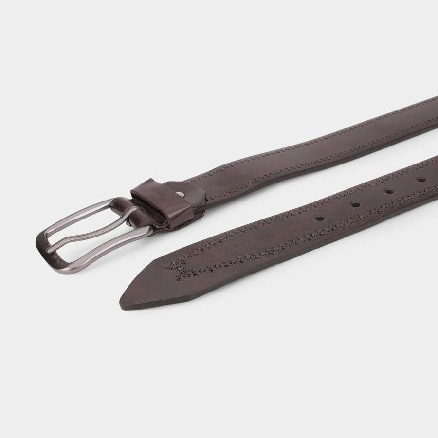 Brown PU Casual Belt, , large