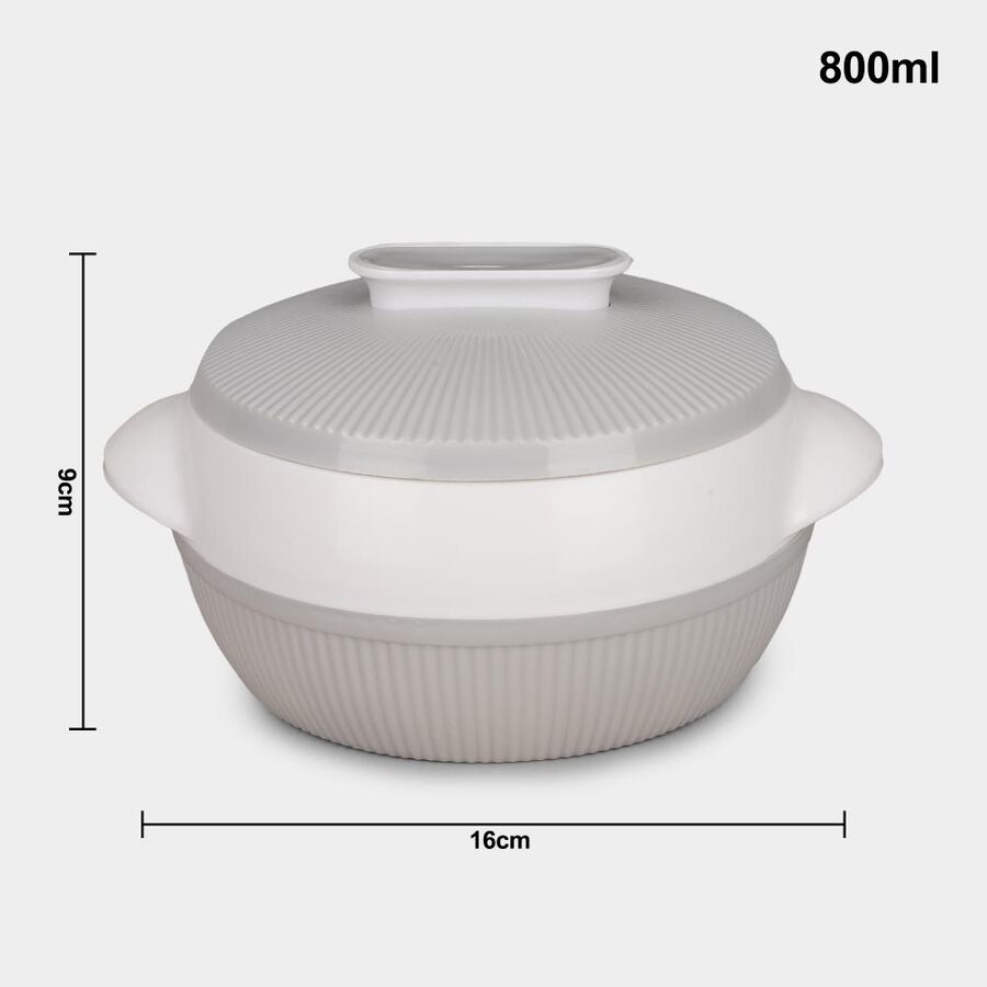 800ml Stainless Steel , Plastic Casserole, , large image number null