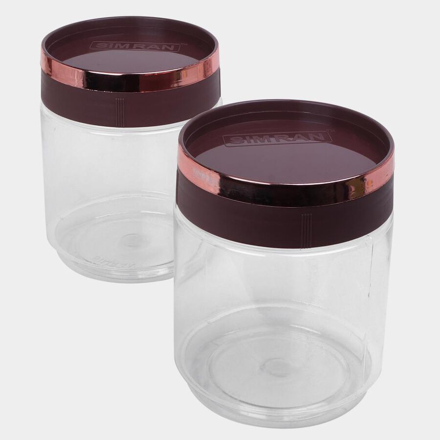 एयर-टाइट प्लास्टिक कंटेनर, 2 का सेट, 1.5 L X 2, , large image number null