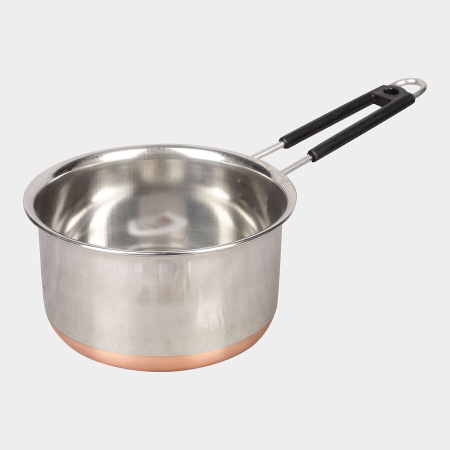 Steel Sauce Pan - 1.5 L, Induction Compatible, , large image number null