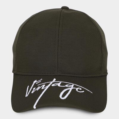Men's Olive Fabric Cap