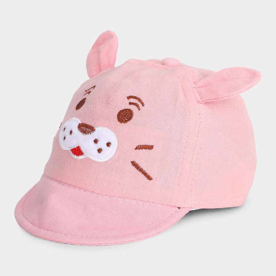 Kid's Black Fabric Cap, , large