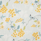 Yellow Floral Printed Single Bedsheet with Pillow Cover, , small