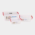 Transparent Plastic Container Set of  3, , small image number null