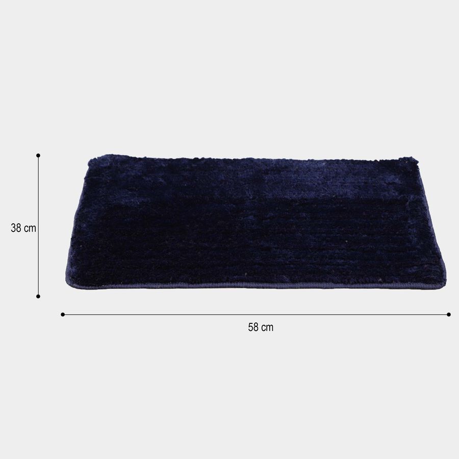 Anti-Skid Blue Polyester Door Mat, , large image number null
