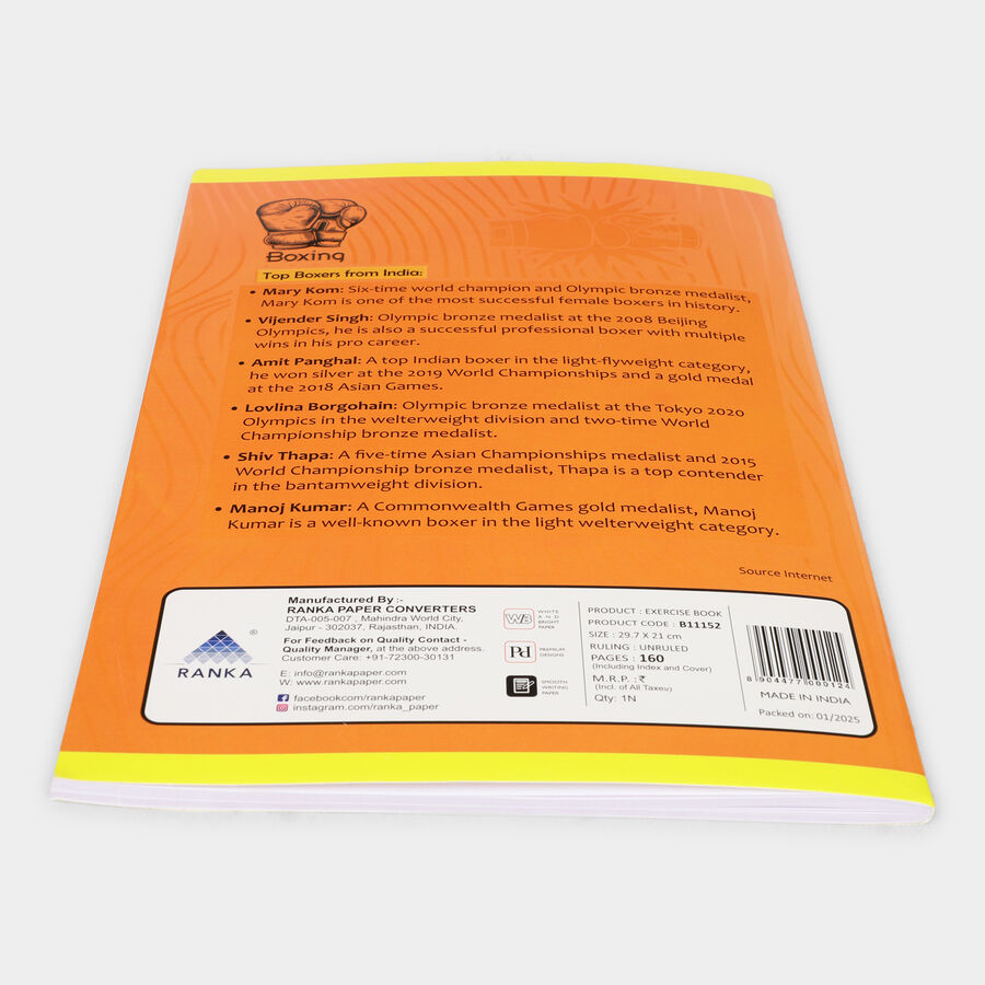 160 Pages Ruled Long Book, Set of 2, , large image number null
