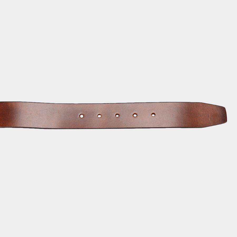 Men's Leather Casual Belt, Size 36, Smooth/Plain, , large image number null