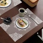 White Pvc Table Mat Set of 6, , small