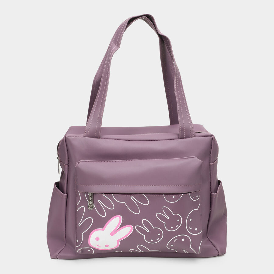 Grey Printed Hand Bag, , large image number null