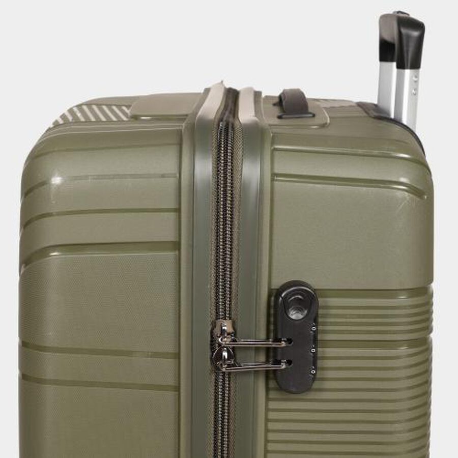 8-Wheel Green Polypropylene Hard Case Trolley, Small + Medium + Large, , large image number null