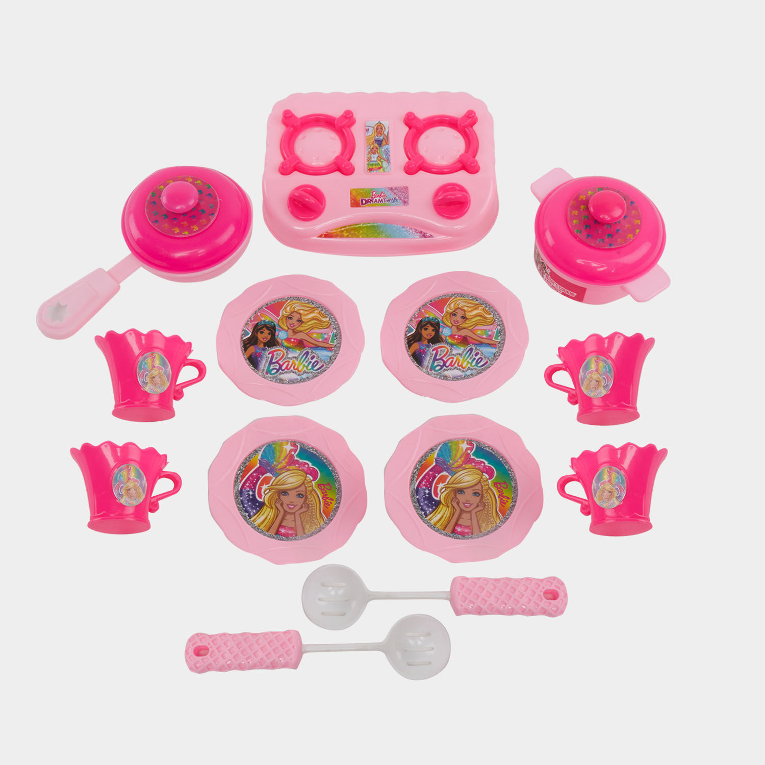 Barbie doll best sale big kitchen set