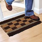 Brown Polyester Cotton Door Mat, , small image number null