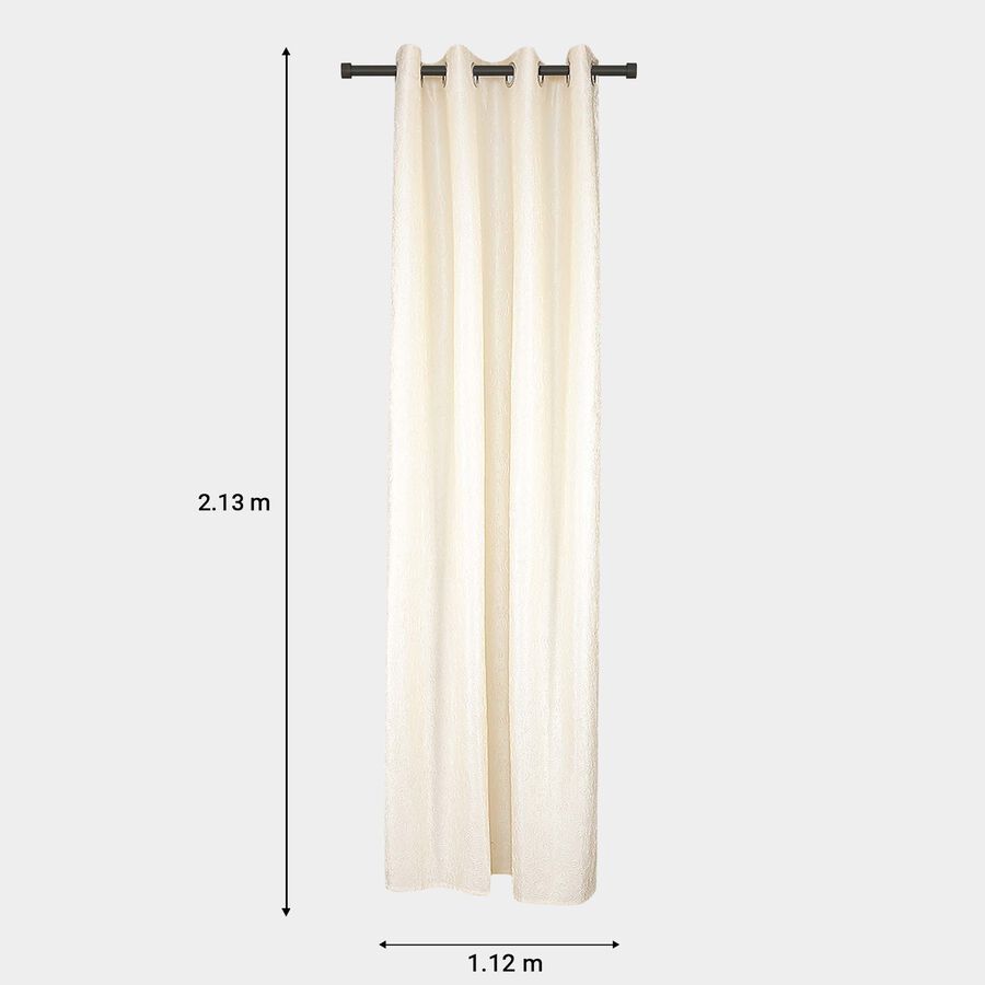 7ft. Cream Microfiber Door Curtain, , large image number null