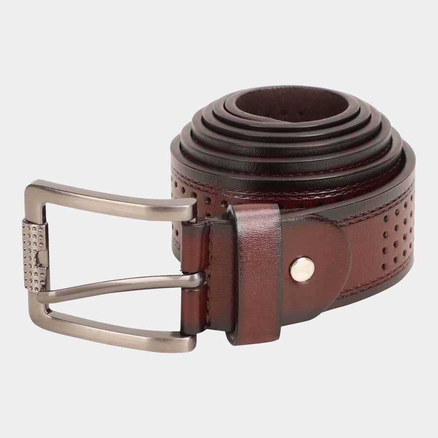 Men's Tan Polyurethane Casual Belt, , large image number null