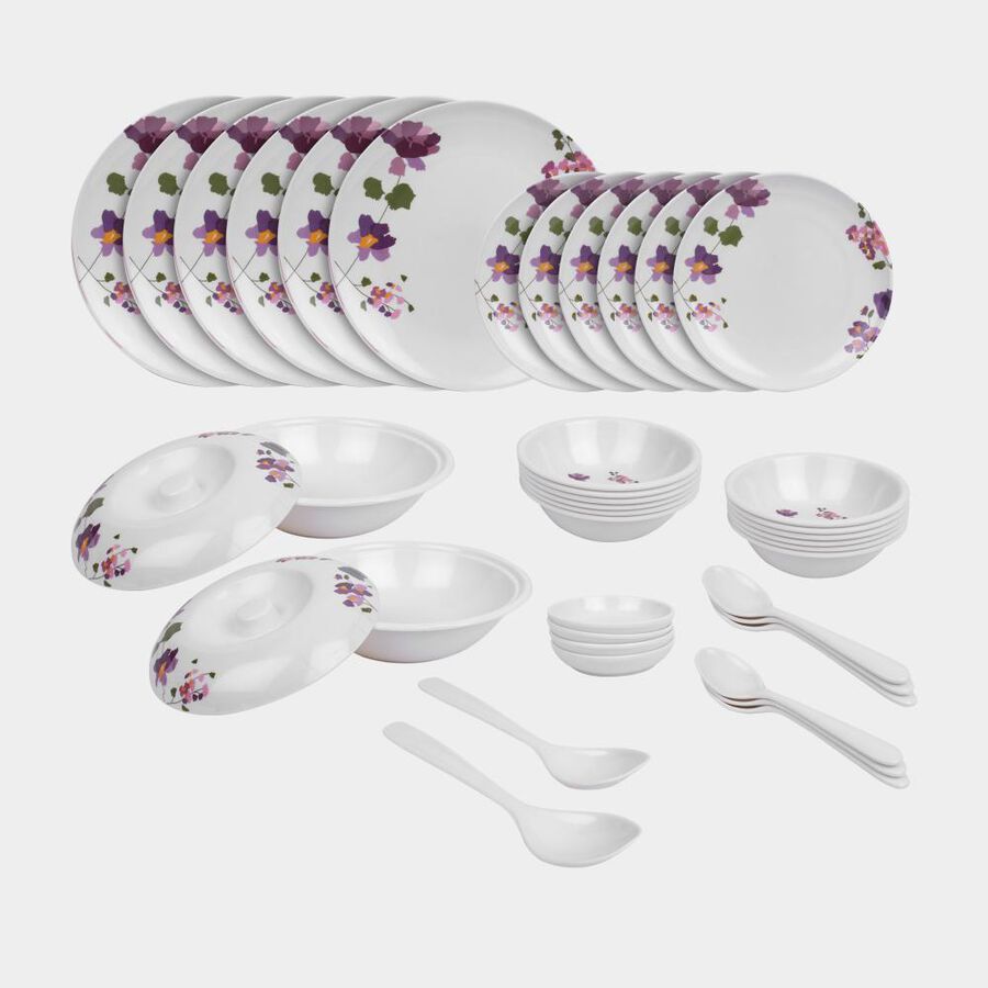 Home Finery 40 Pcs. Melamine Dinner Set Vishal Mega Mart India