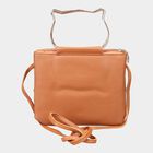 Women's Tan Polyurethane Sling Bag, , small image number null