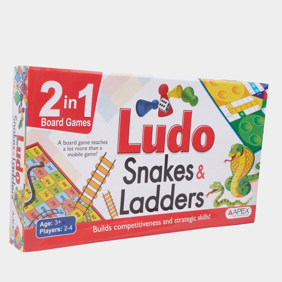 Ludo And Snakes & Ladders Board Game (16 Pcs.), , large image number null