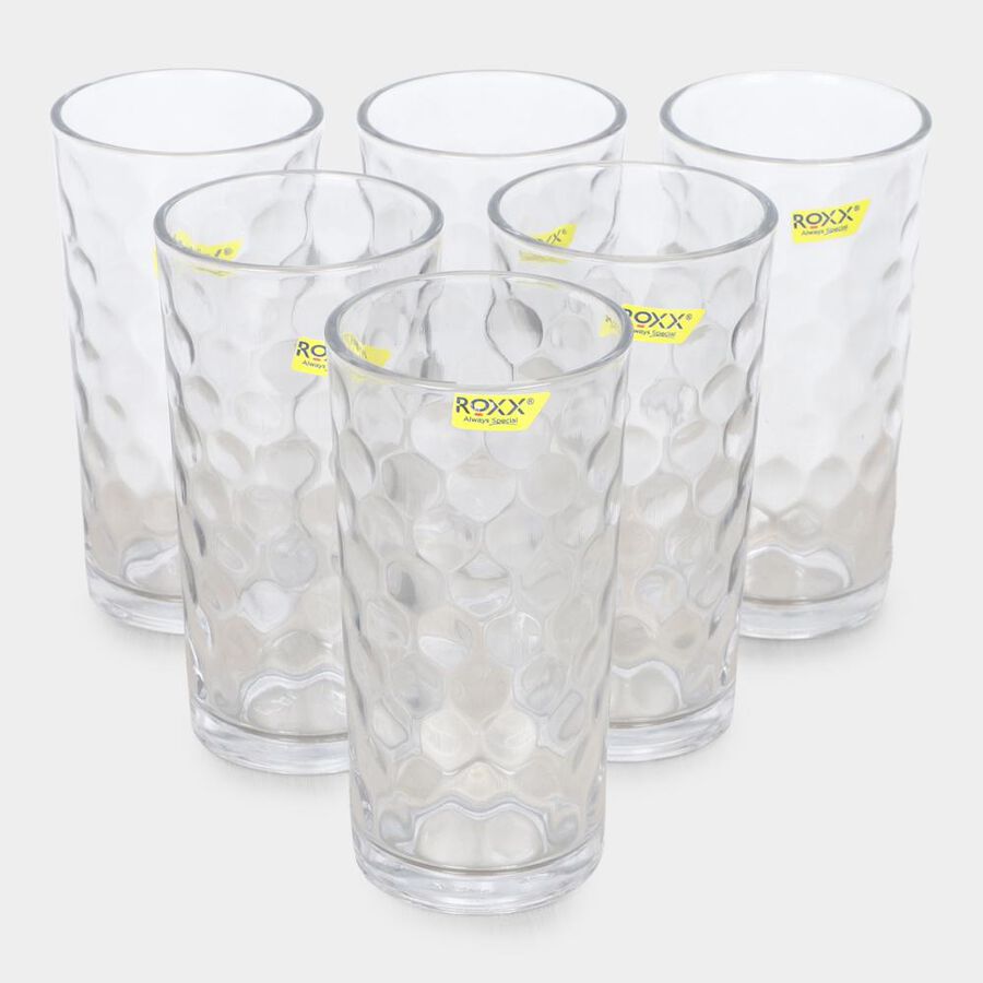 255 ml Glass Tumbler Set of 6, , large image number null