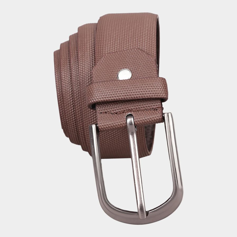Men's Brown Polyurethane Casual Belt, , large image number null