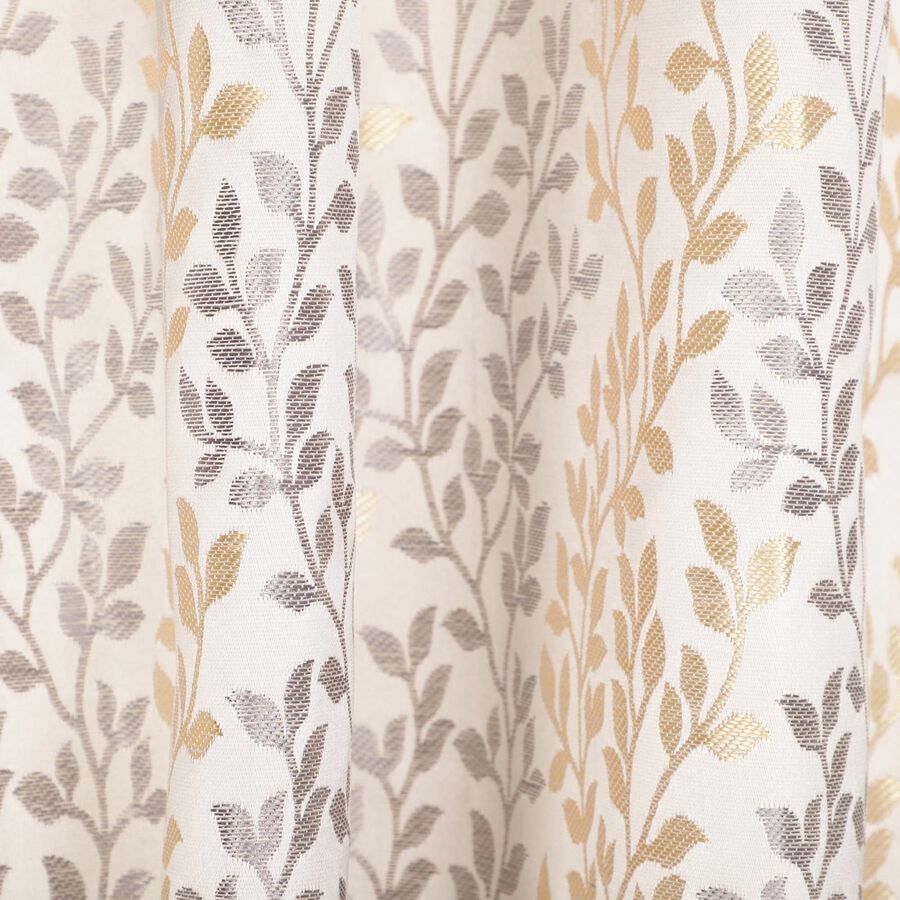 9ft. Grey Microfiber Long Door Curtain, , large image number null