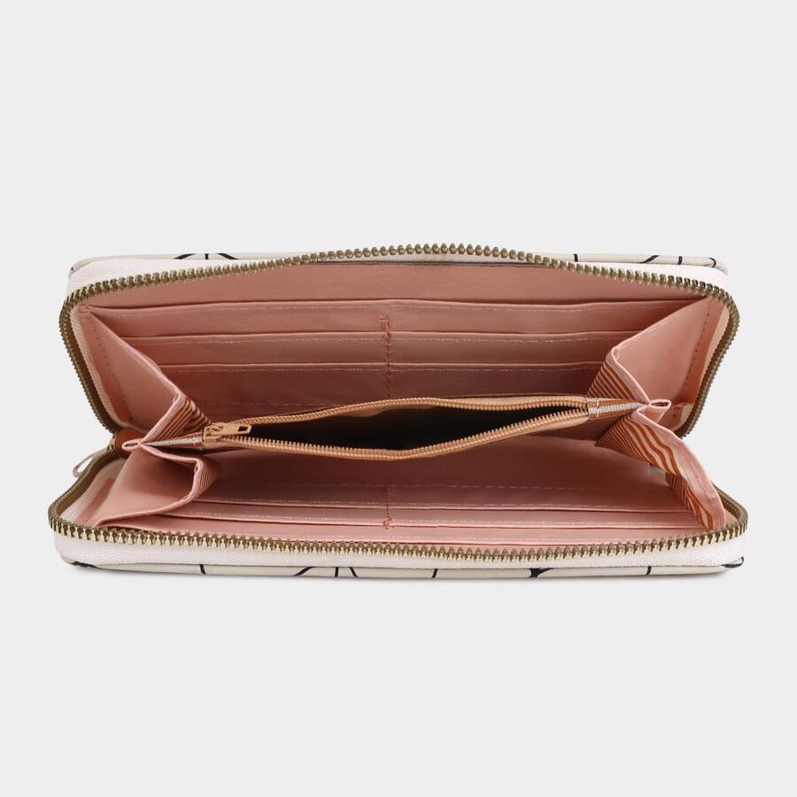 Women's Pink Polyurethane Long Wallet, , large image number null