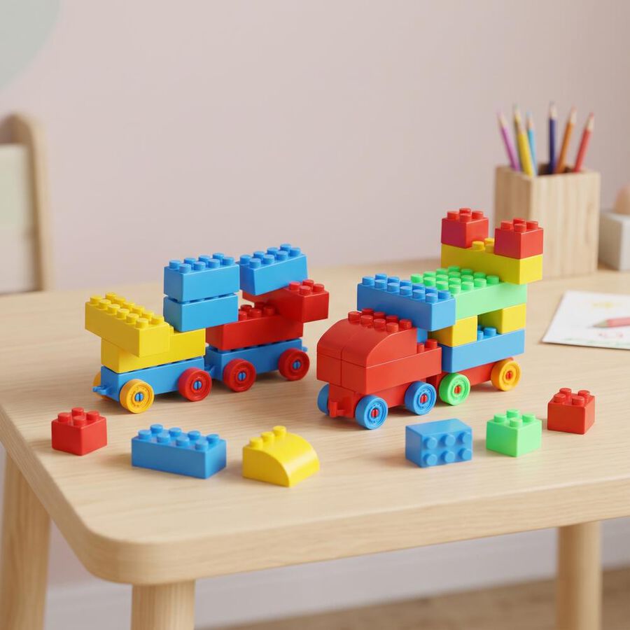 Kid's Plastic Blocks Toy , , large
