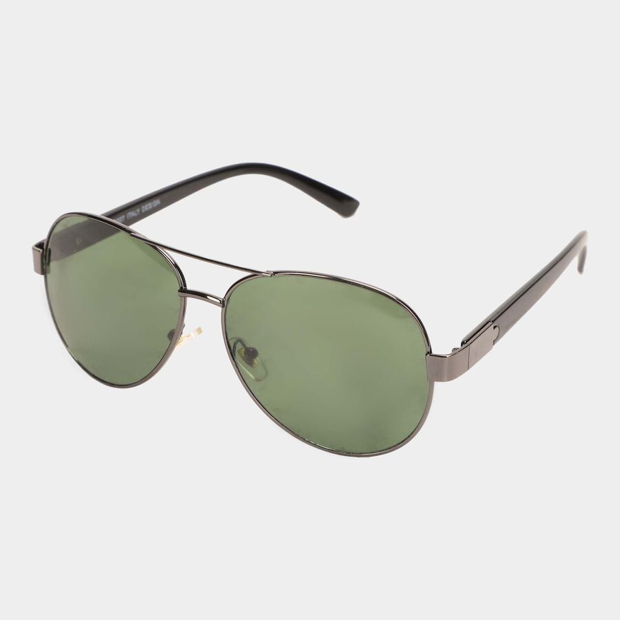Men's Rectangle Sunglasses, Metal, , large image number null